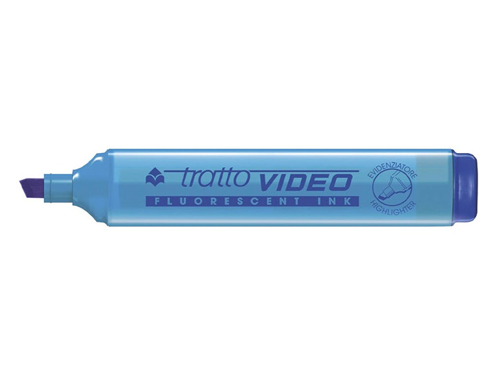 Evidenziatore Tratto Video Azzurro
