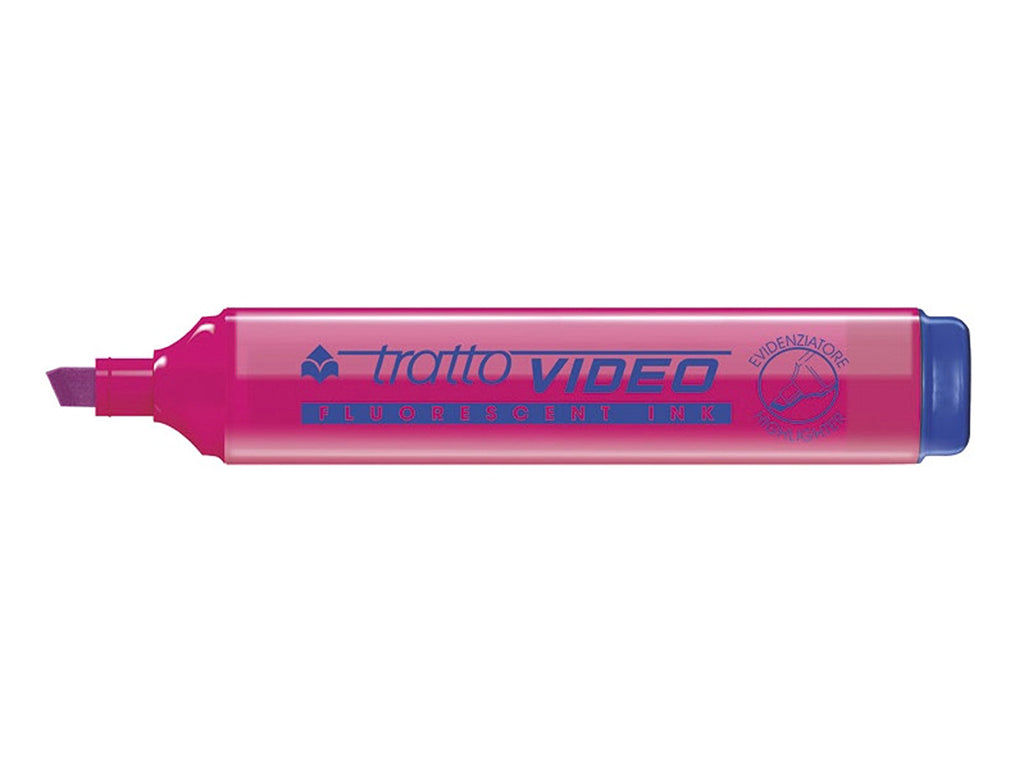 Evidenziatore Tratto Video Rosa