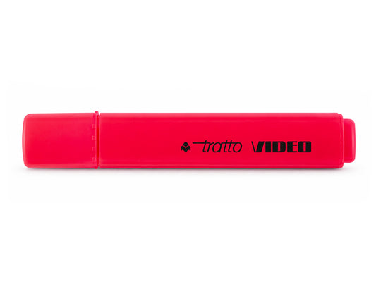 Evidenziatori Tratto Video Pastel Fila Rosso Ciliegia